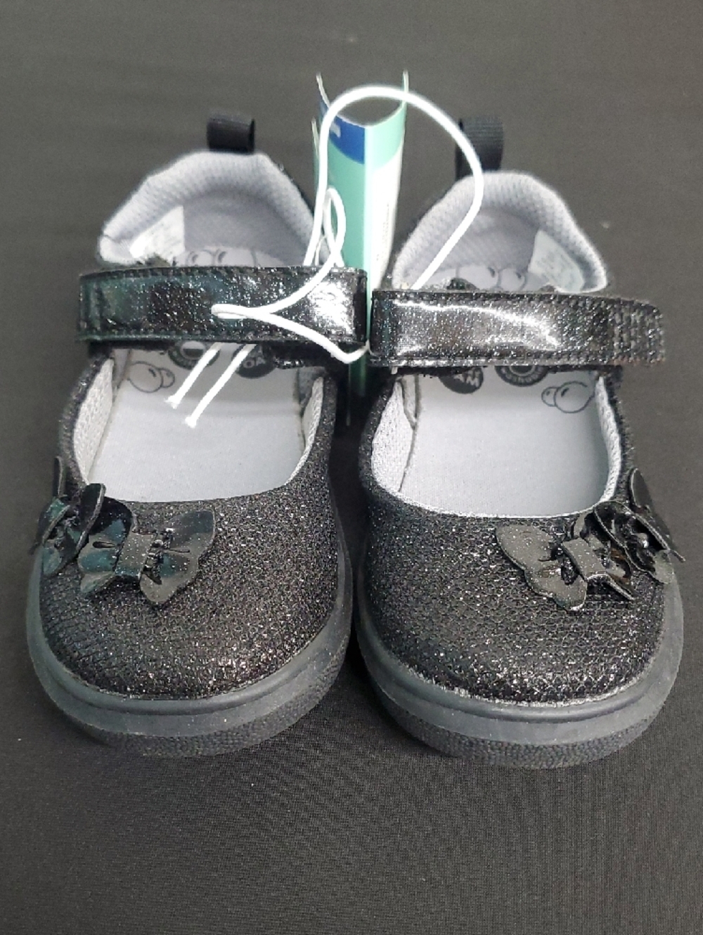 Stride Rite Black Mary Jane with Hook-and-Loop Strap